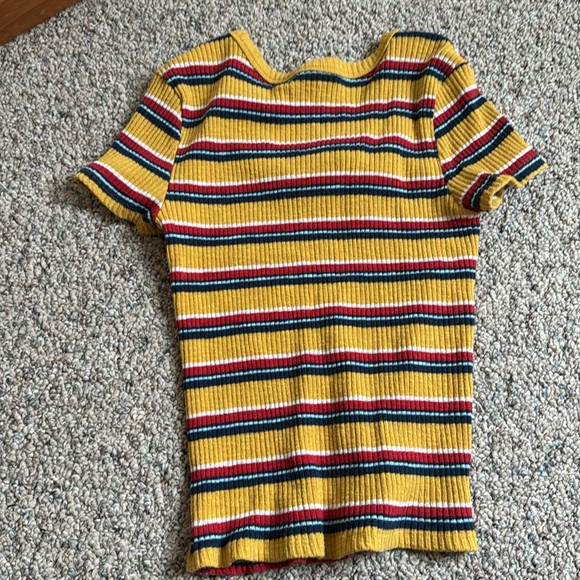 T-shirt, yellow, red, and navy - Picture 2 of 3